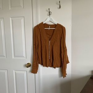 Free People V-Neck Blouse